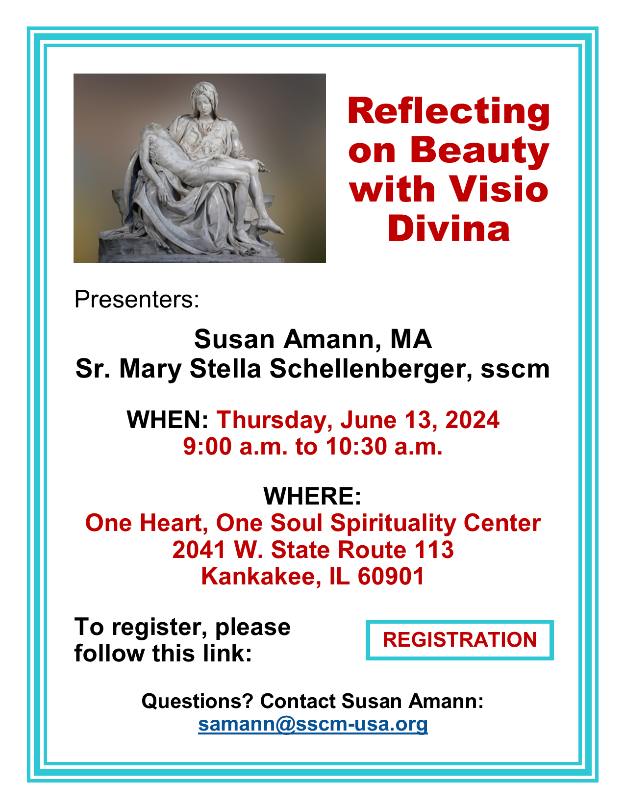 Reflecting on Beauty with Visio Divina: Click here to register