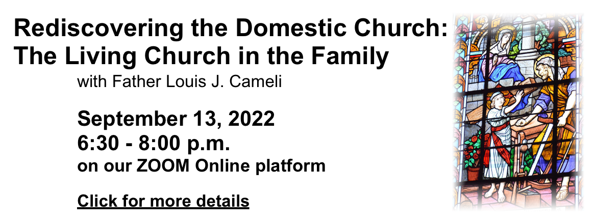 Rediscovering the Domestic Church: The Living Church in the Family
